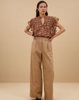 Benji Poplin Pants Camel