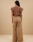 Benji Poplin Pants Camel