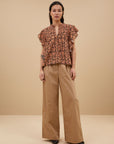 Benji Poplin Pants Camel