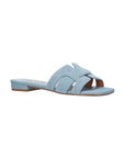 Holly Flat Sandal Celeste Sky Blue