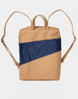 The New Backpack Camel & Navy