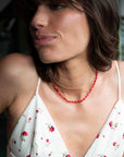 Schelpenketting / rood