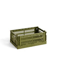 Krat - Colour Crate Small, Olijfgroen