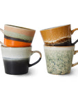 70's ceramics: cappuccino mugs verve (set of 4)