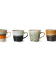 70's ceramics: cappuccino mugs verve (set of 4)