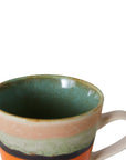 70s ceramics: cappuccino mug, burst