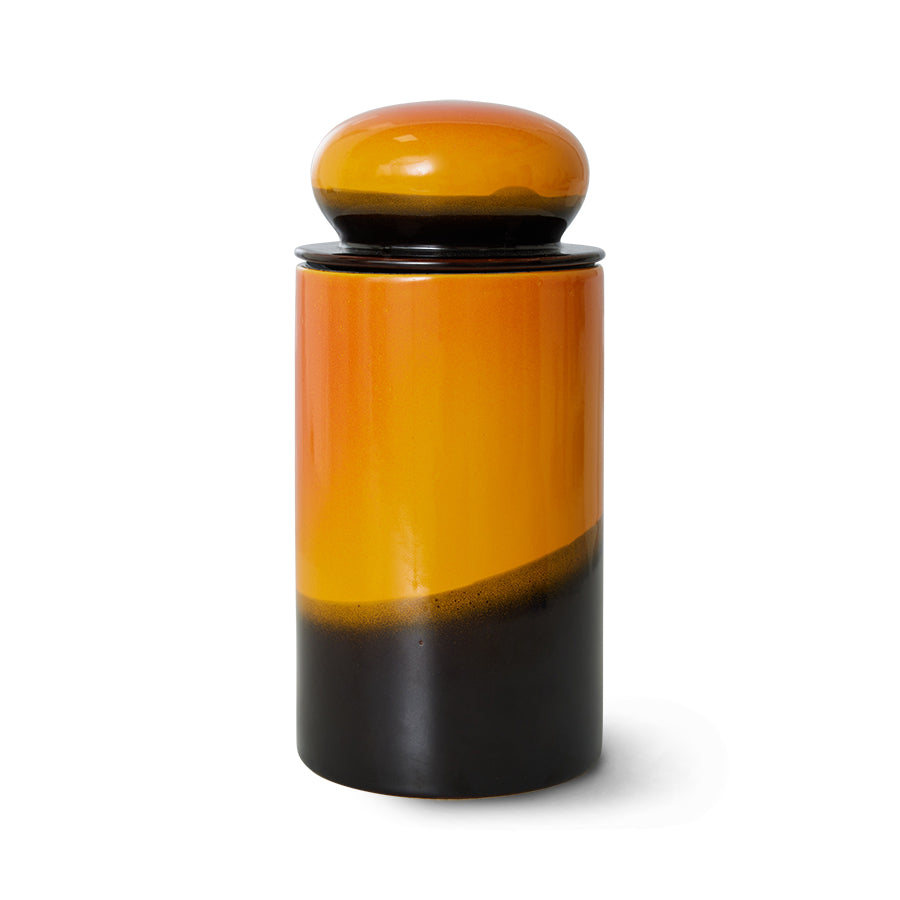 HKLiving-Voorraadpot, 70s ceramics: storage jar, sunshine