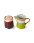 HKLiving-Melk en suikerpot, 70s ceramics: milk jug & sugar pot, foreland