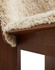 Chisel Lounge Chair Walnut Sheepskin