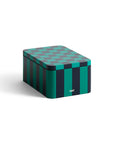 Tin Container Small, Green en Dark Blue