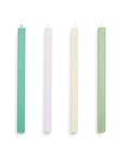 Square Kaarsen set van 4 Pastel