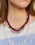 Phil Burgundy Necklace