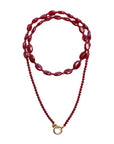 Funky Burgundy Necklace
