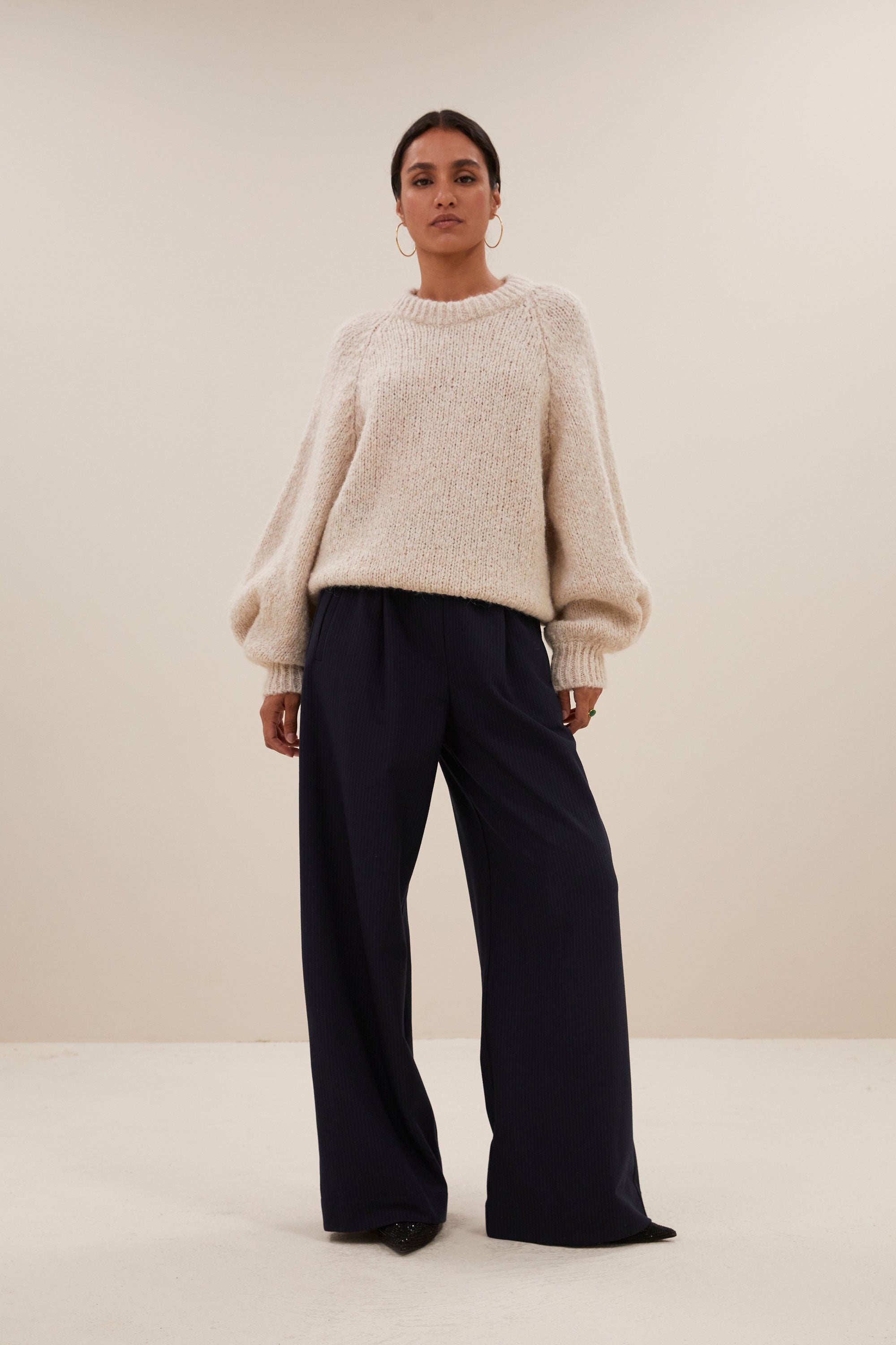 Lette Lys-By Bar-Lucia Pullover-Chalk