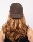 Everyday Butterfly Velvet Cap, Brown