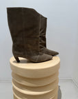Naroa Booties, Olive Green