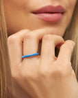 Ring, Color Ring, blauw, maat 57