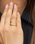 Ring, Color Ring, geel, maat 55