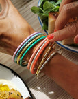 Armband, Color Bangle, oranje, maat 65