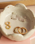 Oorbellen set, Organic Hoops, goud