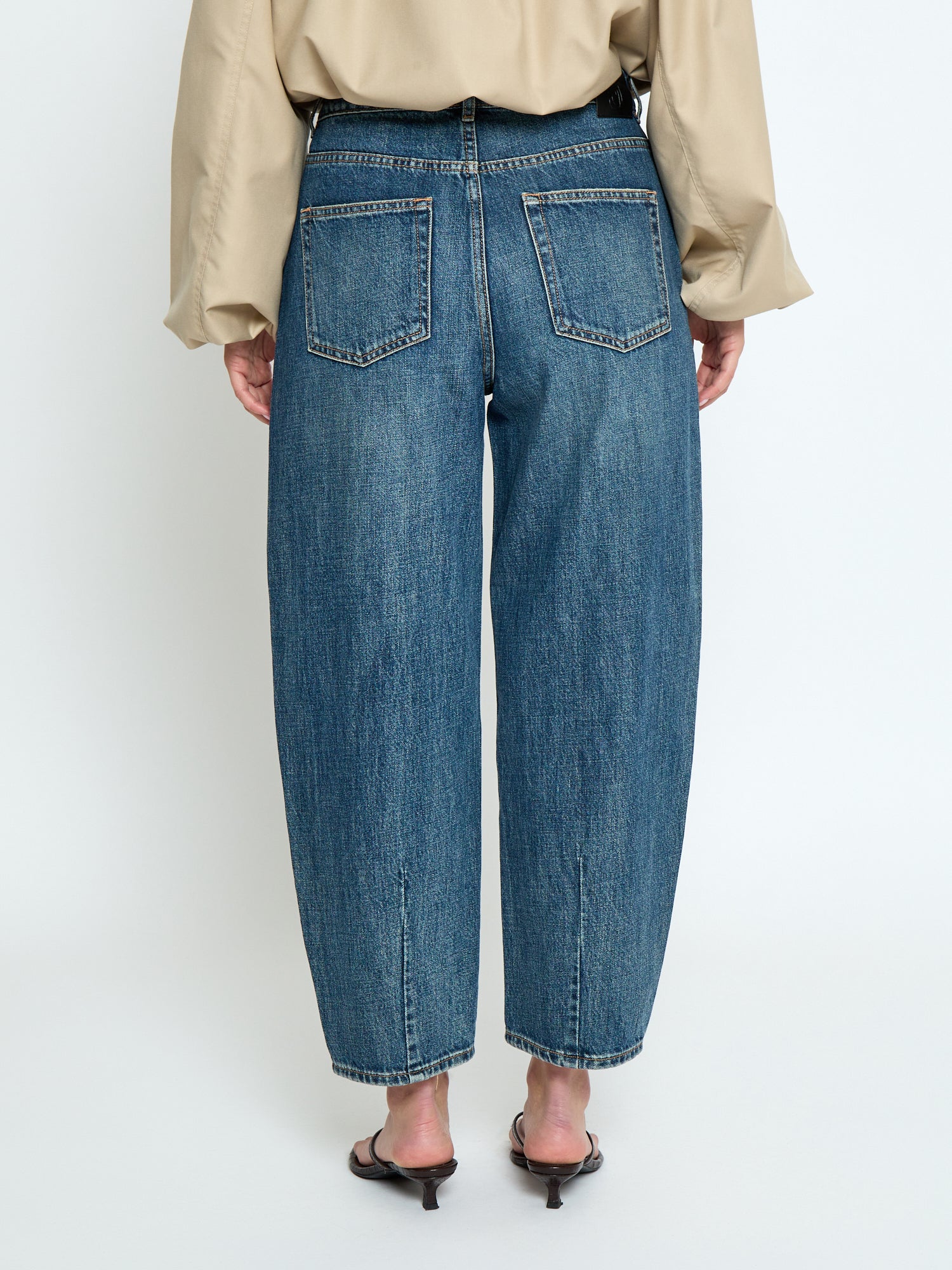 PCNamira Denim Pant, Mid-blue Denim