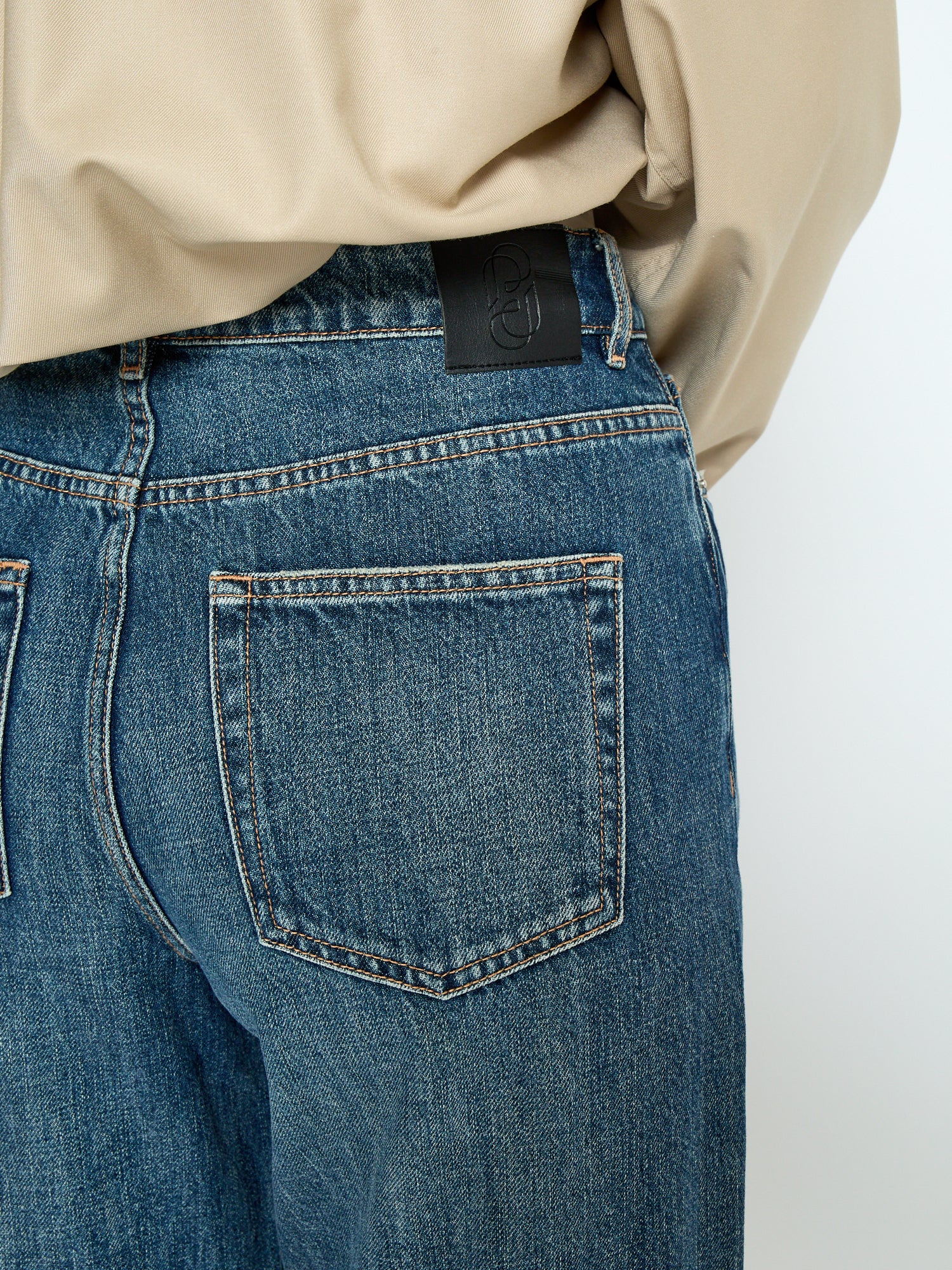 PCNamira Denim Pant, Mid-blue Denim