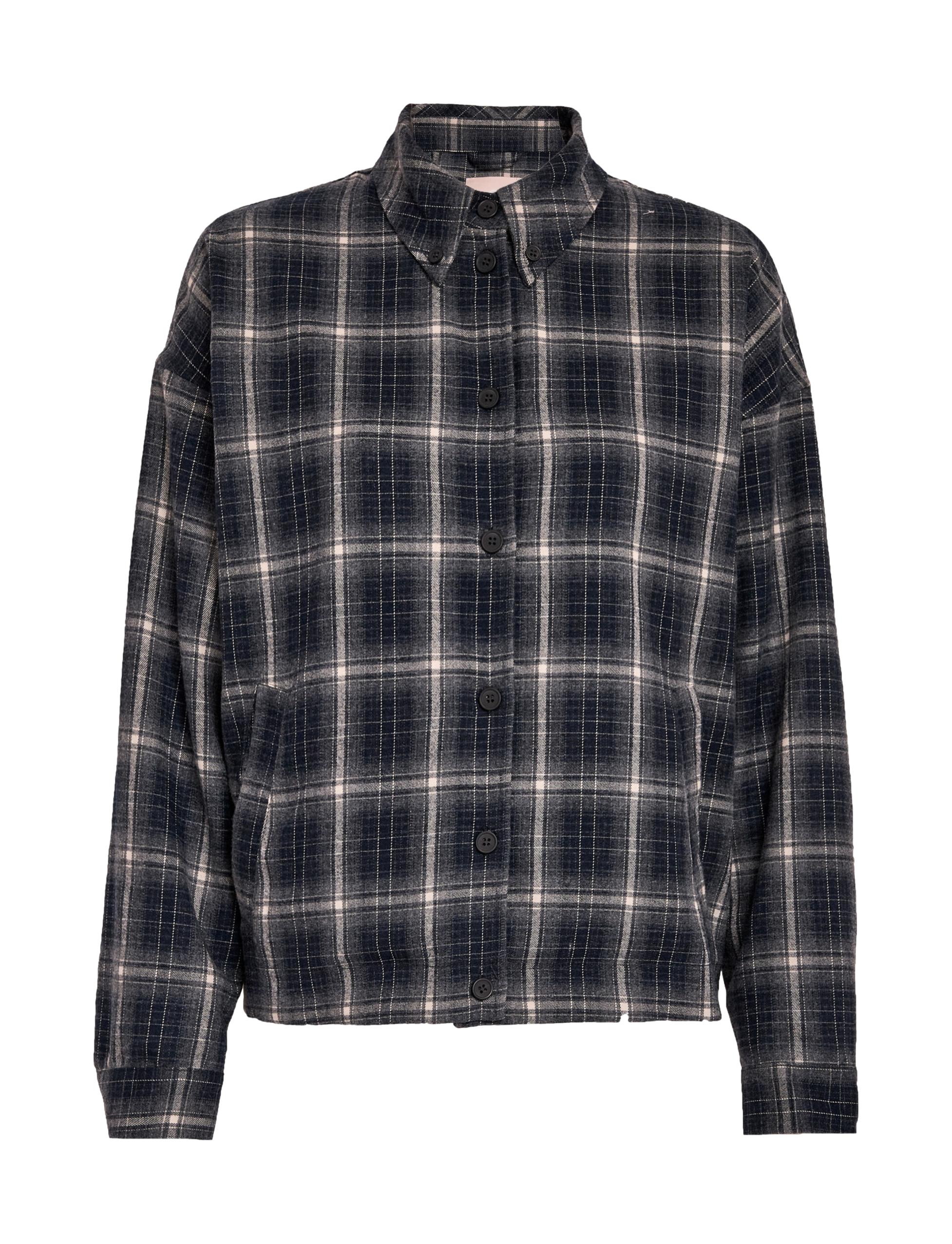 PCSanara Shirt Jacket, Sky Captain Jacquard
