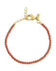 Fijne Ronde Koraal Edelstenen Armband