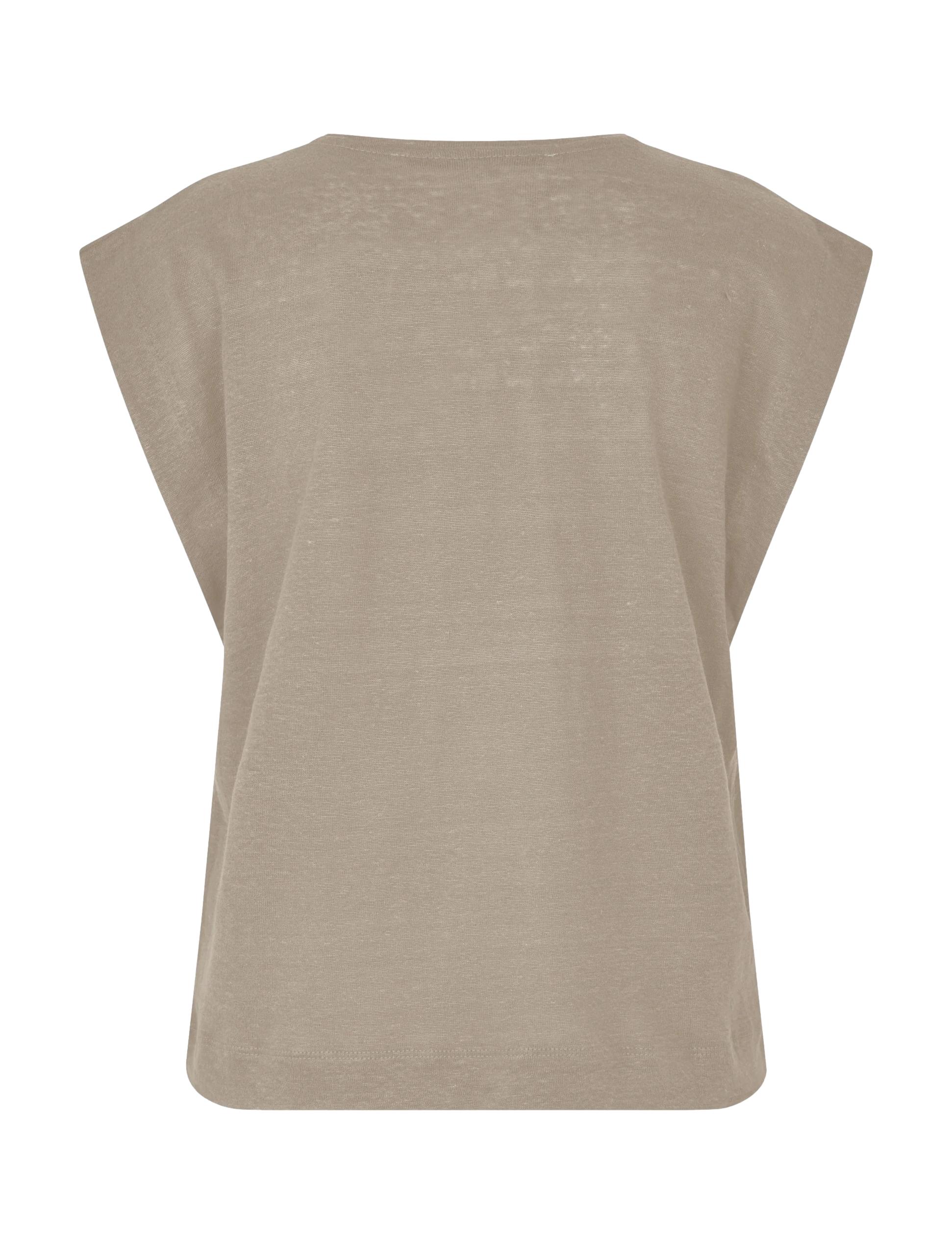 Peony O-Neck New Tee, Plaza Taupe