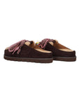 Marron Cori Mules, Dark Brown