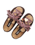 Marron Cori Mules, Dark Brown