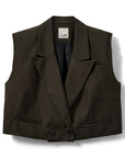 LinkaSW Twill short vest Olive