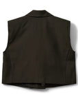 LinkaSW Twill short vest Olive