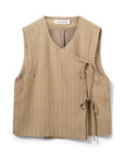 CailinSW vest Light brown striped