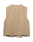 CailinSW vest Light brown striped