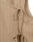 CailinSW vest Light brown striped