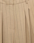 VivaSW trousers Light brown striped