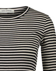 SNOS433 Top L/S Black Striped