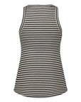 SNOS434 Top Dark Grey Striped