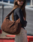 SamaraMBG Bag, Suede, Dark Brown