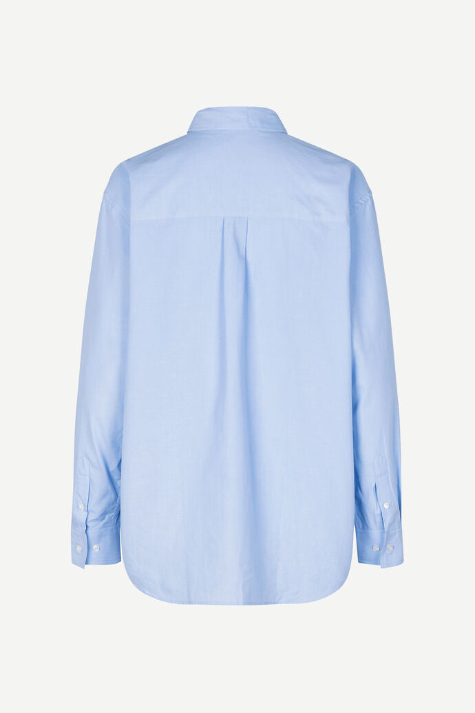 Lette Lys-Samsoe Samsoe-Salova Shirt-Subdued Blue