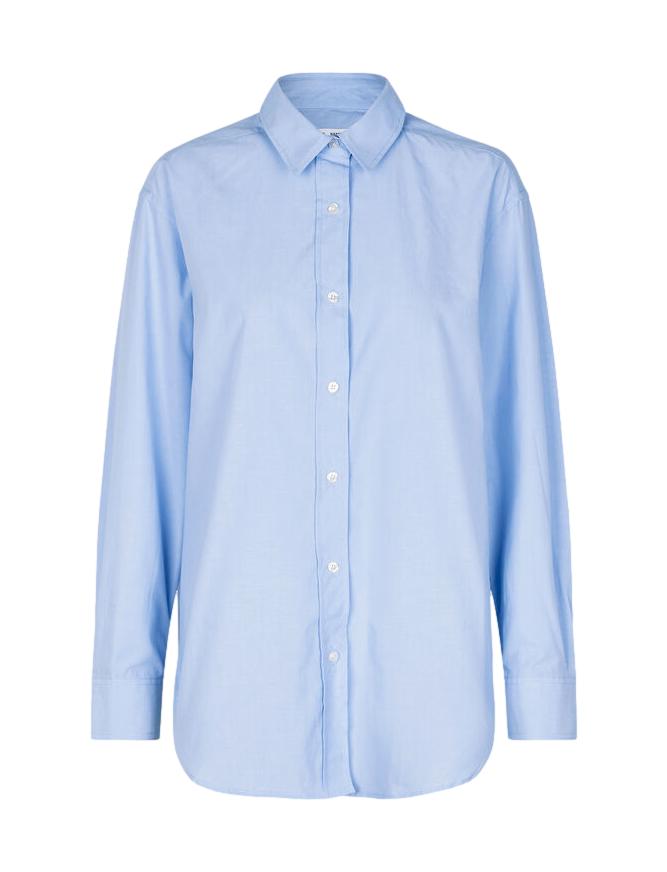 Lette Lys-Samsoe Samsoe-Salova Shirt-Subdued Blue