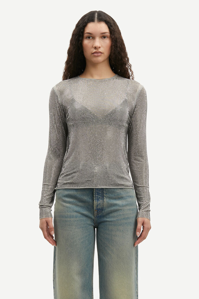 Lette Lys-Samsoe Samsoe-Samagda Top-Light Grey