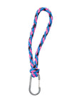 The New Kumihimo Keychain Blueback & Fluo Pink