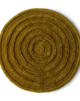 Vloerkleed, Round woolen rug seaweed (ø150cm)