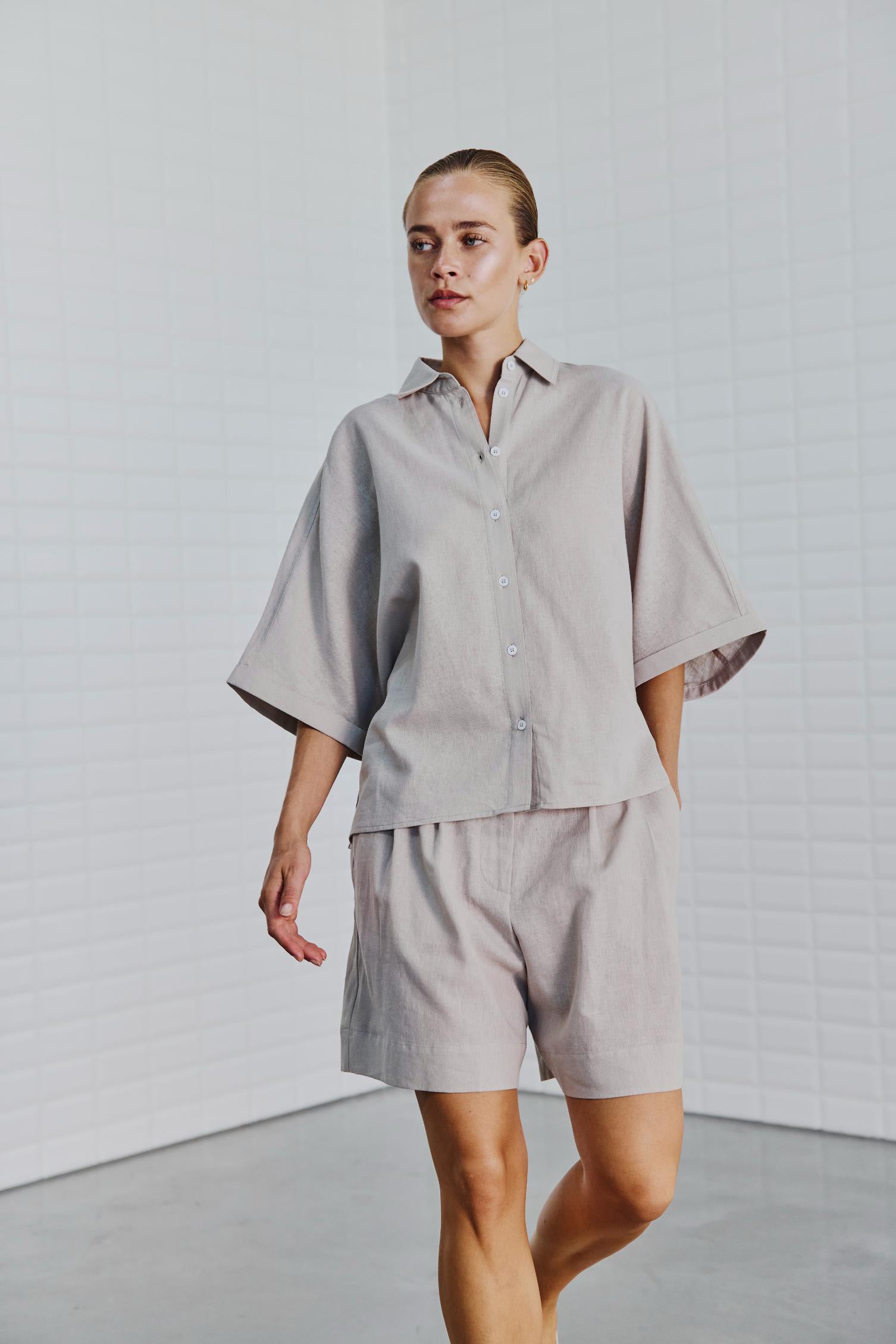 WBLBianca Batsleeve Shirt, Summer Grey