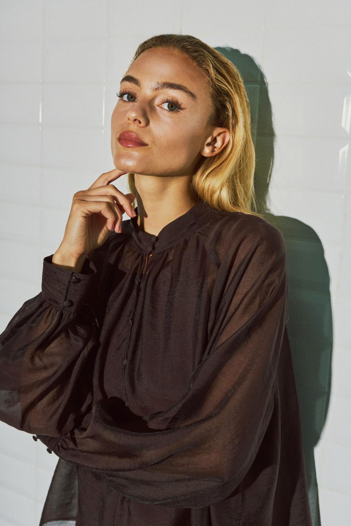 WBLElvira LS Blouse, Aubergine