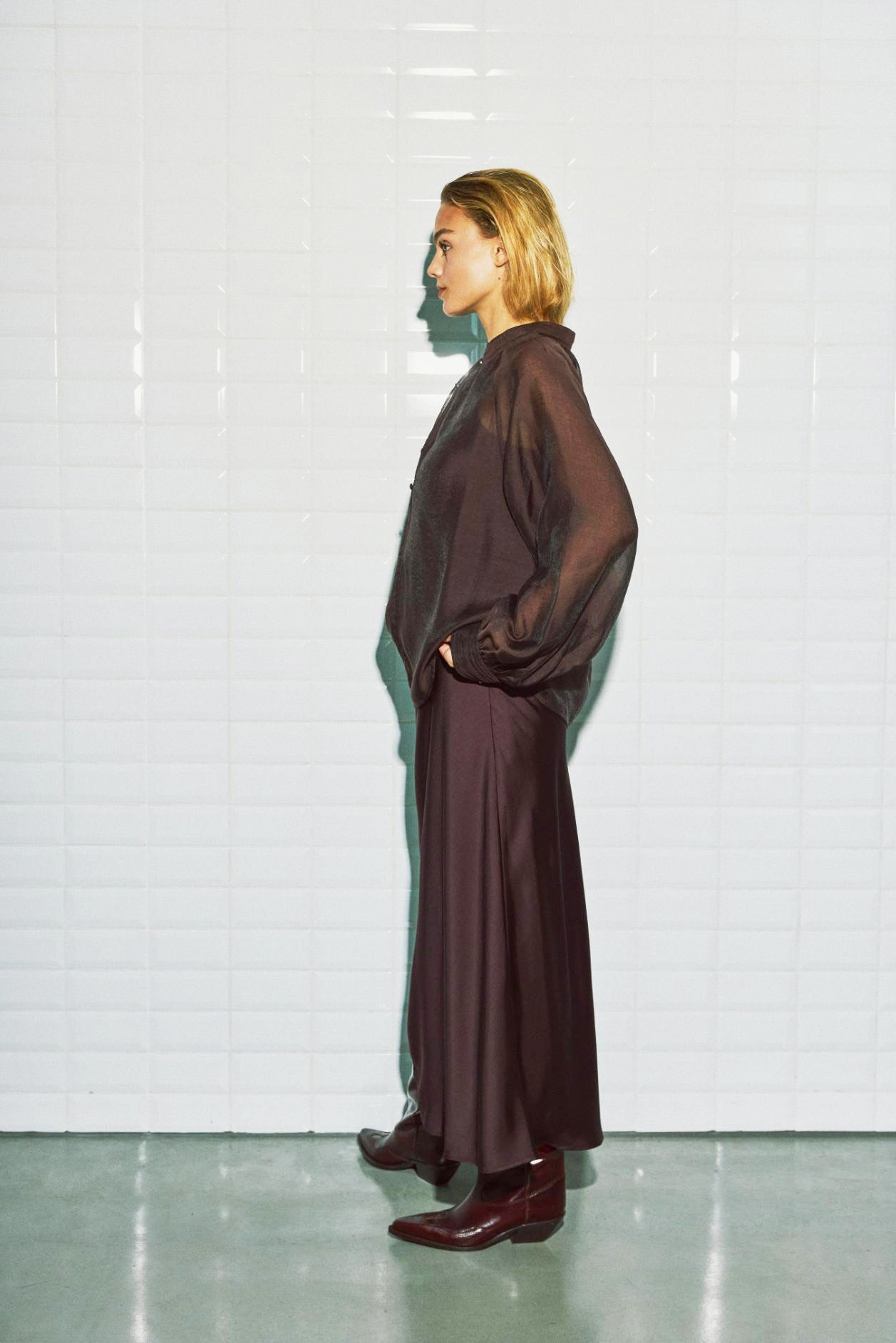 WBLElvira LS Blouse, Aubergine