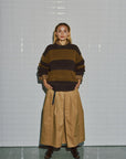 WBLIza LS Stripe Pullover, Brown Camel