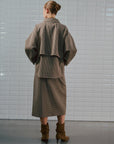 WBLJackie Checked Jacket, Brown Camel Check